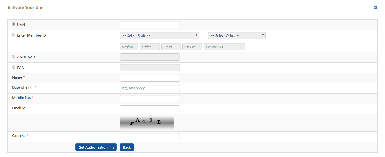 Image Result For Pf Application Form Image Result For Pf Application Form