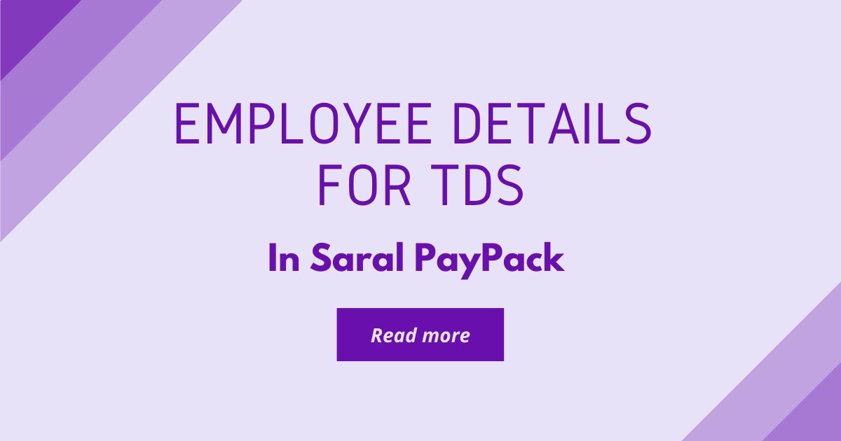 Employee details for tds the complete process with screenshots